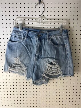 Rewash Light Blue Distressed Cutoff Denim Shorts